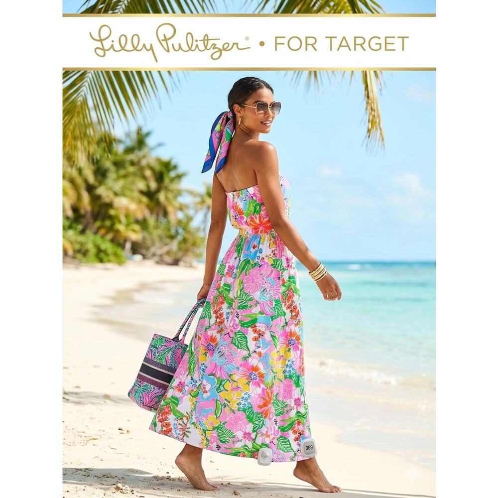Lilly Pulitzer for Target Floral Strapless Maxi Dress